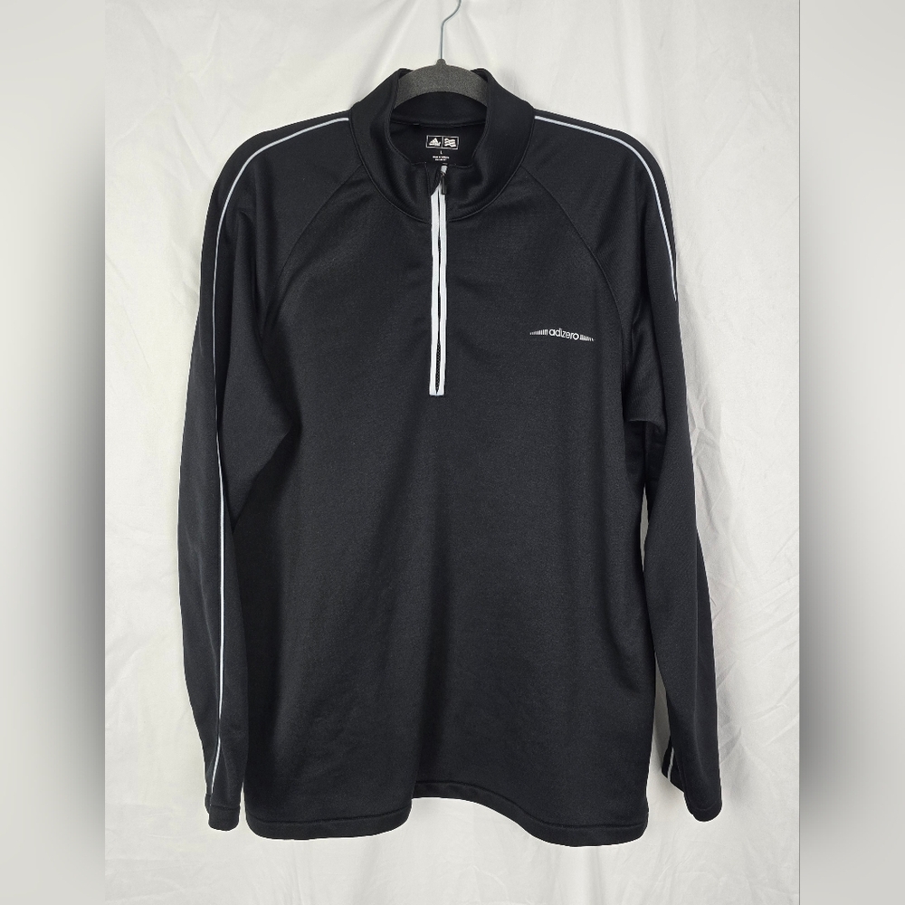 Adidas Golf Adizero Men's Black Lightweight 1/4 Zip Pullover Sweater sz L